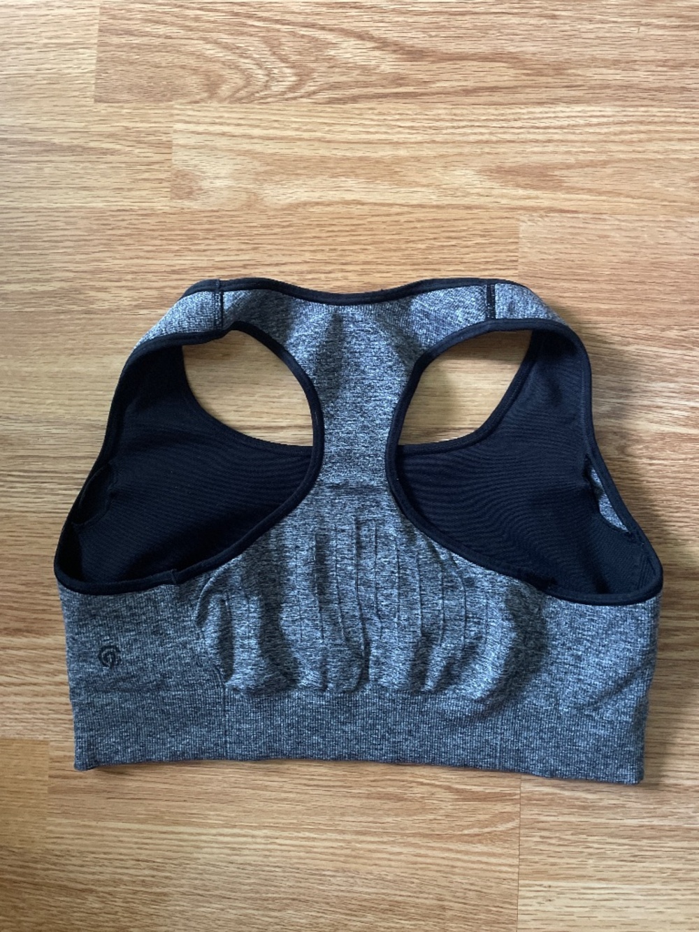 C9 by Champion Racerback Sports Bra Sz XL Fits L  Wireless Comfort Gray Heather